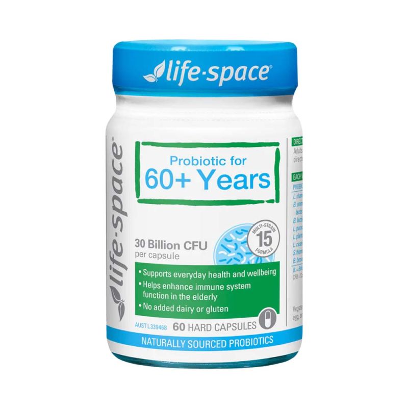Life Space Probiotic For 60+ Years 60 Capsules