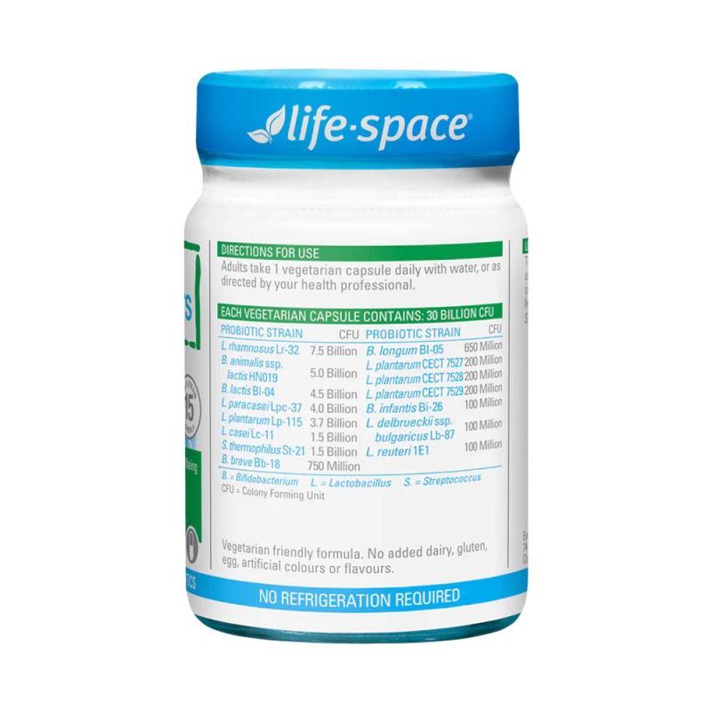 Life Space Probiotic For 60+ Years 60 Capsules