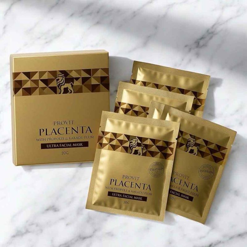 PROViT-Placenta With Propolis & Kakadu Plum Ultra Facial Mask Set 30g X 5