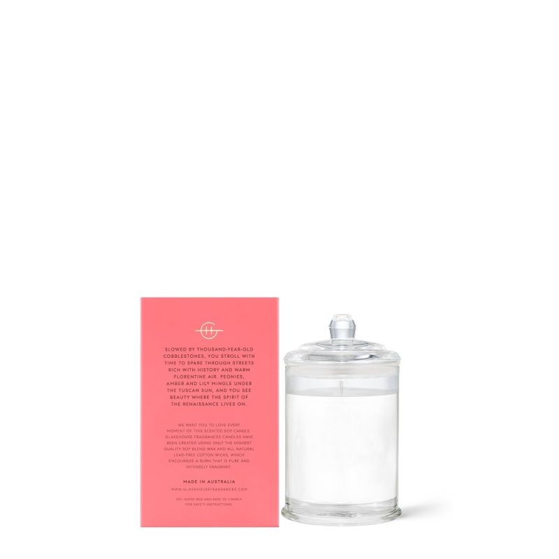Glasshouse Fragrances-Forever Florence Triple Scented Soy Candle 60g