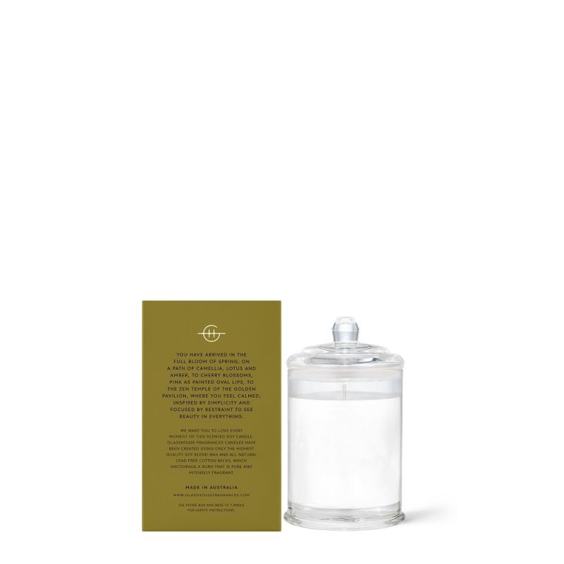 Glasshouse Fragrances-Kyoto In Bloom Triple Scented Soy Candle 60g