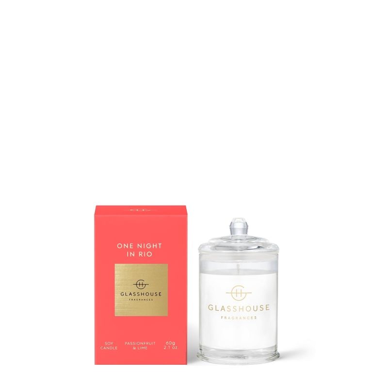 Glasshouse Fragrances-One Night In Rio Triple Scented Soy Candle 60g