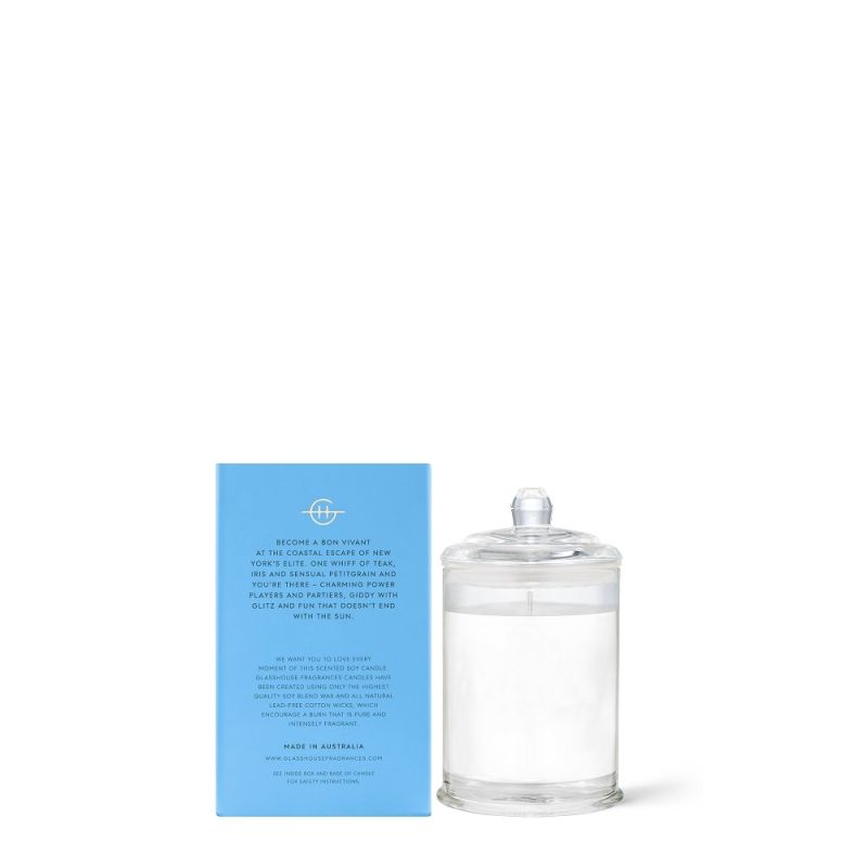 Glasshouse Fragrances-The Hamptons Triple Scented Soy Candle 60g