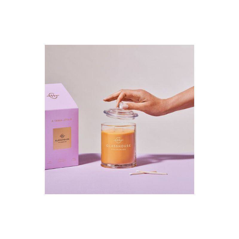 Glasshouse Fragrances-A Tahaa Affair Triple Scented Soy Candle 380g