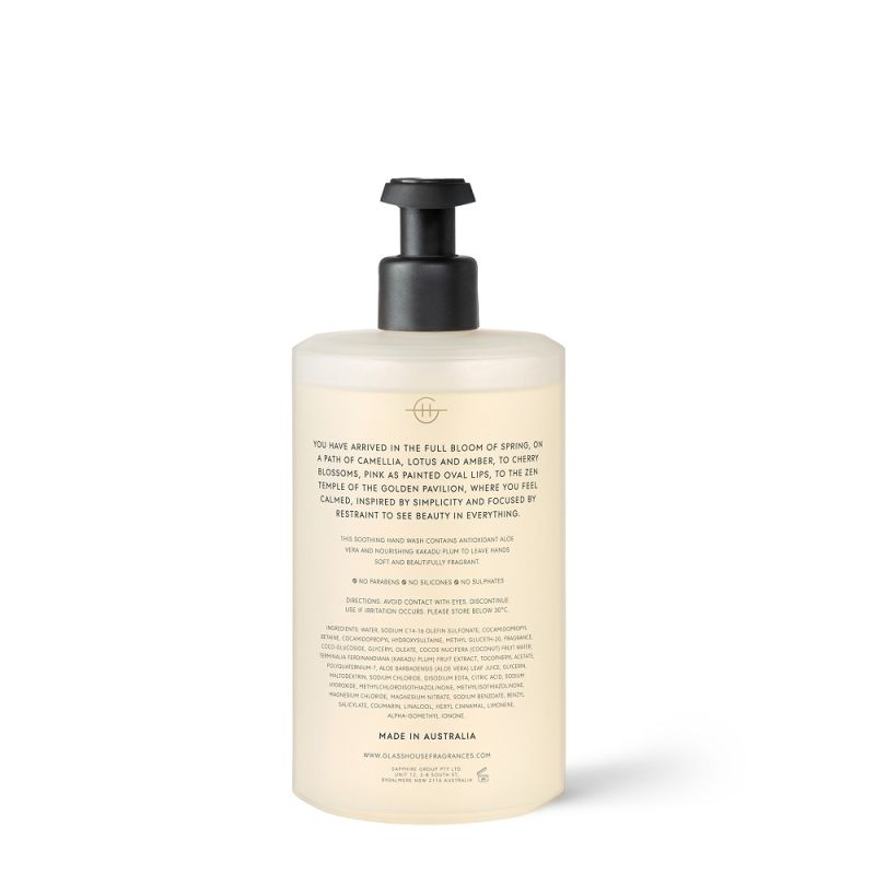 Glasshouse Fragrances-Kyoto In Bloom Hand Wash 450ml