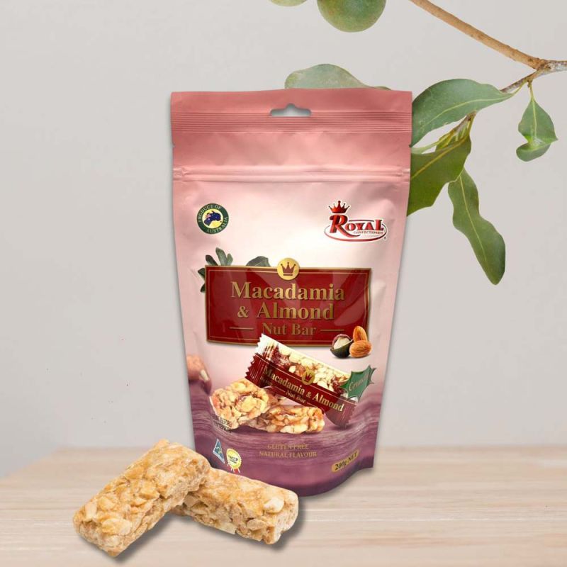 Royal Confectionery-Macadamia & Almond Nut Bar 200g