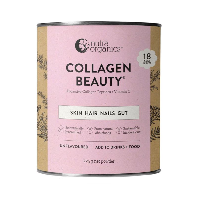 Nutra Organics-Collagen Beauty With Verisol + Vitamin C Unflavoured 225g