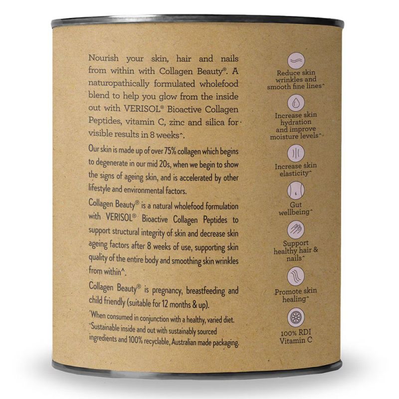 Nutra Organics-Collagen Beauty With Verisol + Vitamin C Unflavoured 225g