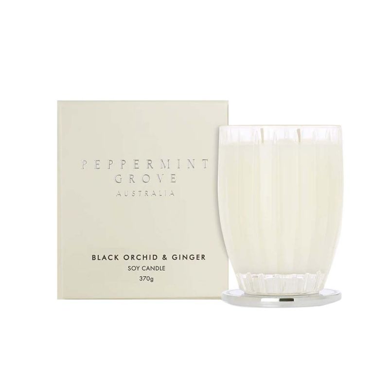Peppermint Grove-Black Orchid & Ginger Soy Candle 370g