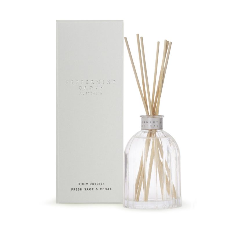 Peppermint Grove-Fresh Sage & Cedar Mini Room Diffuser 100ml