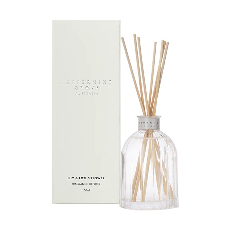 Peppermint Grove-Lily & Lotus Flower Mini Room Diffuser 100ml