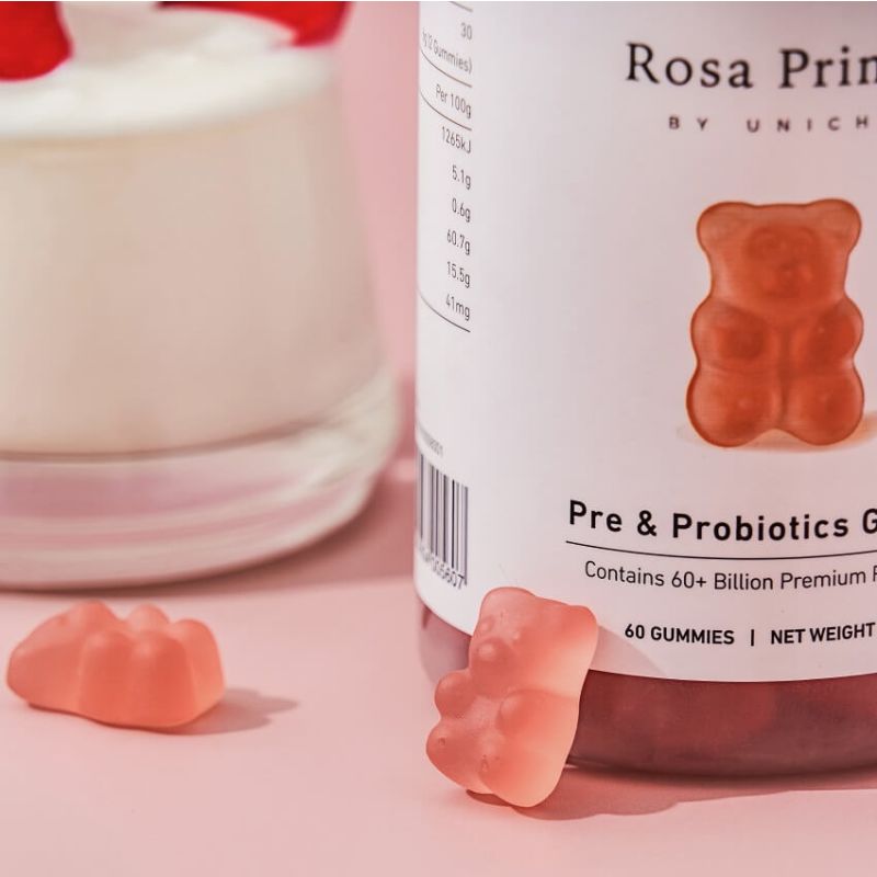 Unichi-Rosa Prima Pre & Probiotics 60 Gummies