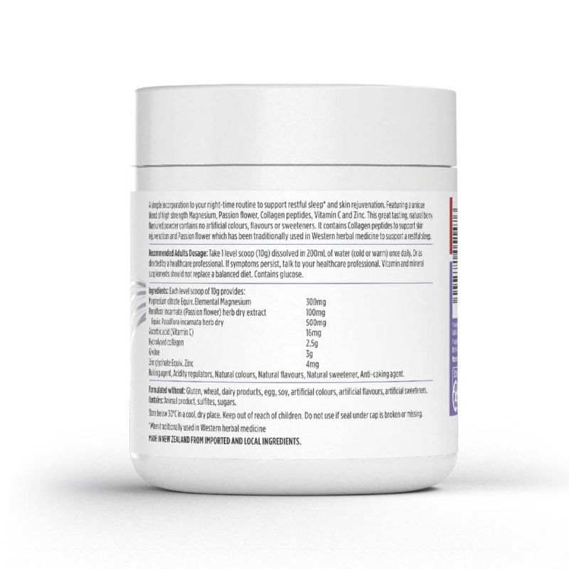 Nutra-Life Magnesium Sleep + Collagen Renew Natural Berry Flavoured Powder 250g