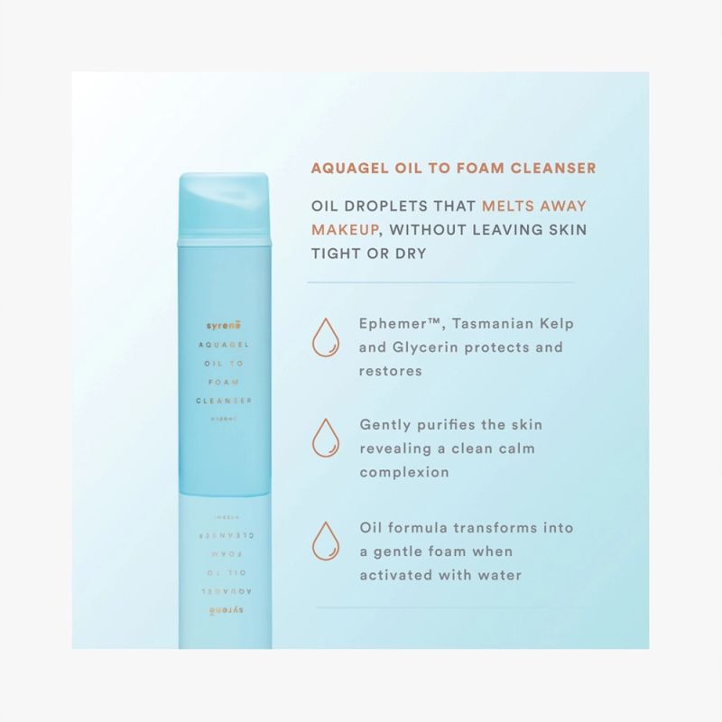 Syrene-Aquagel Oil To Foam Gel Cleanser 120ml