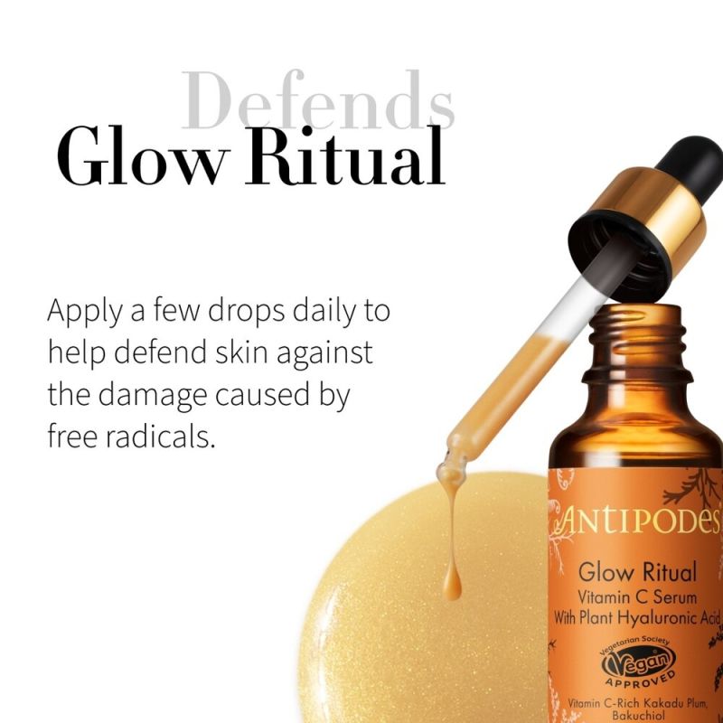 Antipodes-Glow Ritual Vitamin C Serum With Plant Hyaluronic Acid 30ml