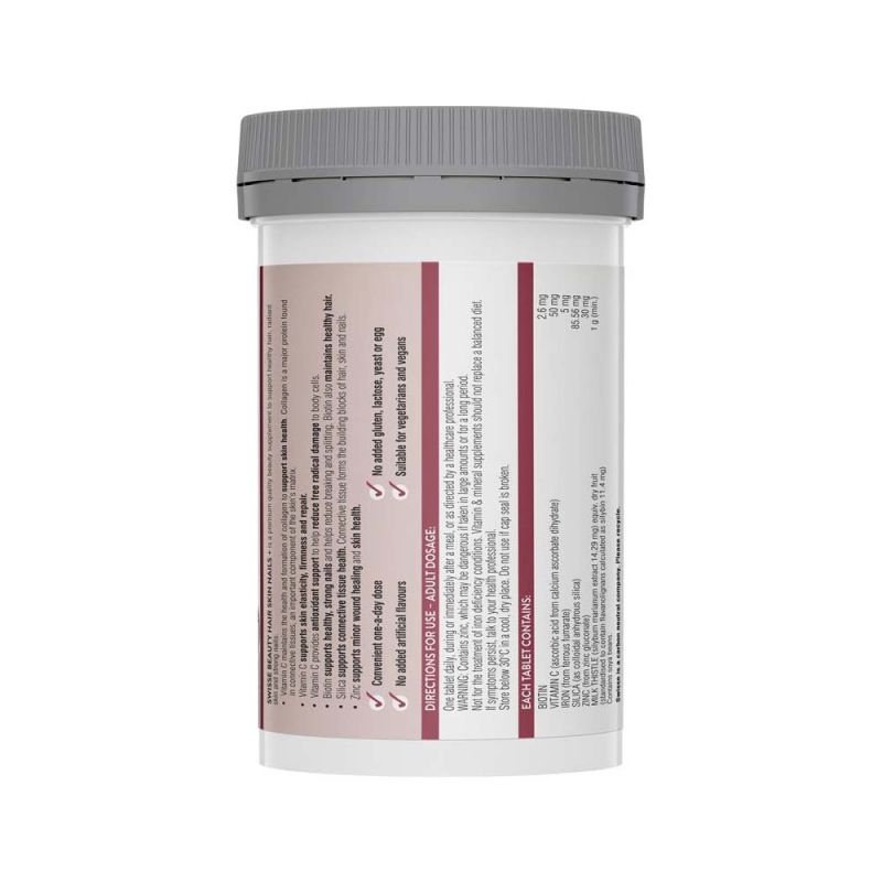 Swisse Beauty Hair Skin Nails 100 Tablets