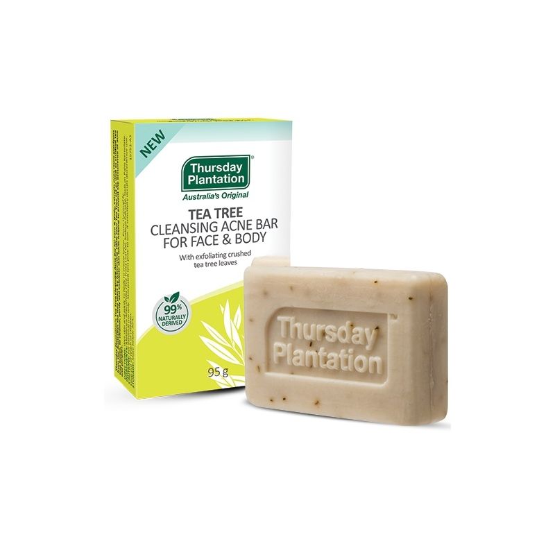 Thursday Plantation-Tea Tree Cleansing Acne Bar For Face & Body 95g
