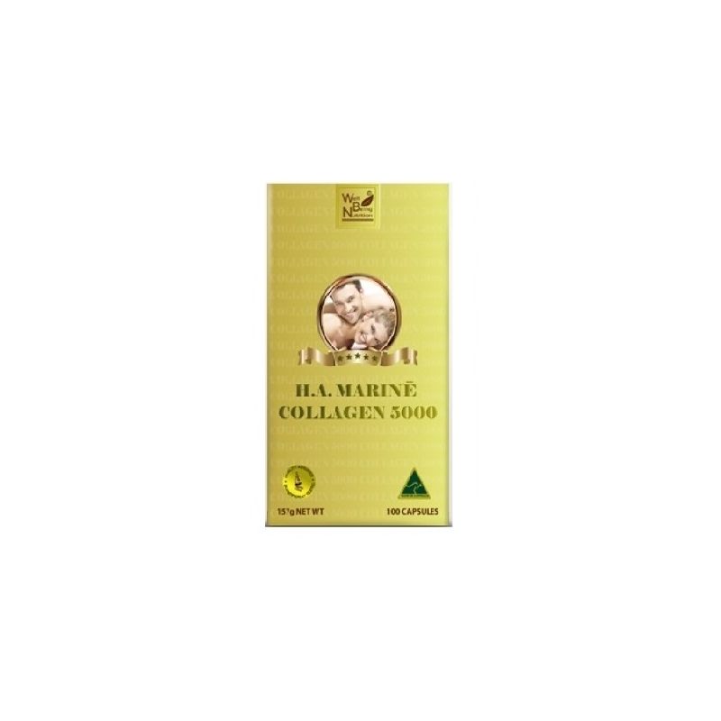 Well Being Nutrition-HA Marine Collagen 5000 100 Capsules