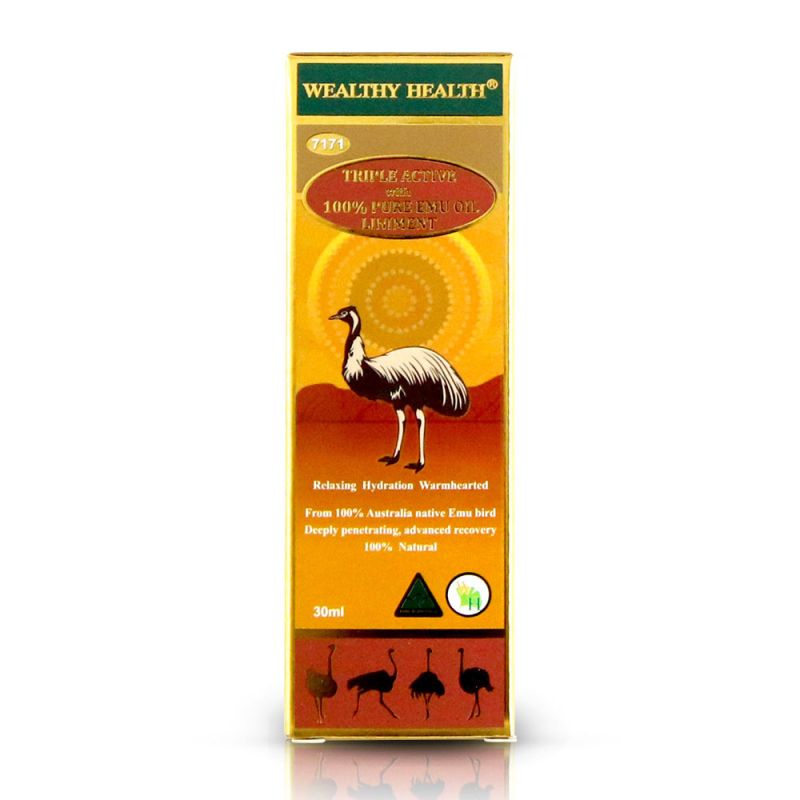 Wealthy Health-Triple Active with 100% Pure Emu Oil Liniment 30ml