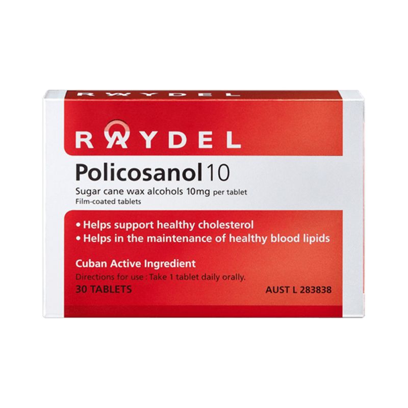 Raydel-Policosanol 10mg 30 Tablets