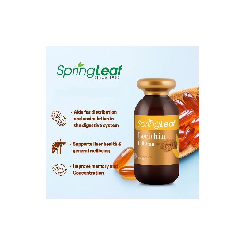 Springleaf Lecithin 1200mg 200 Capsules