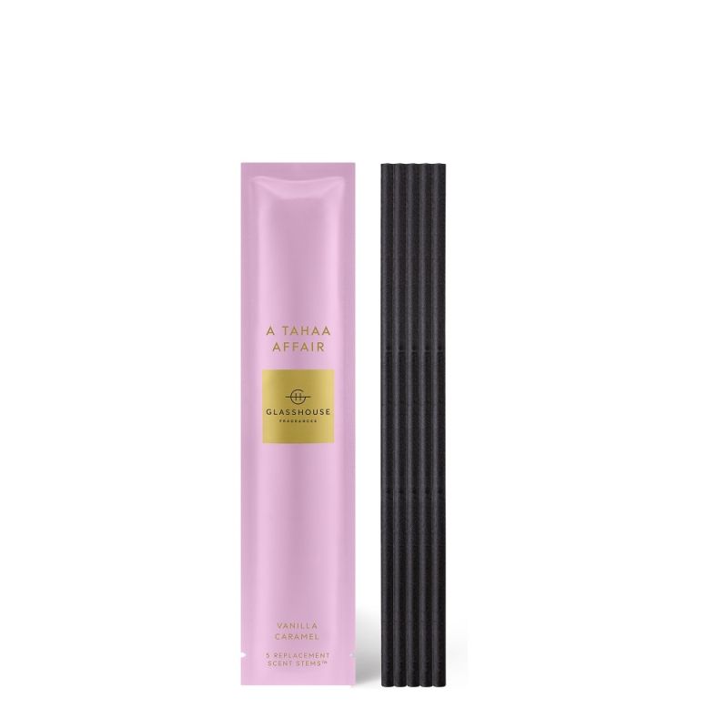 Glasshouse Fragrances-A Tahaa Affair Scent Stem Refills 5 Pack