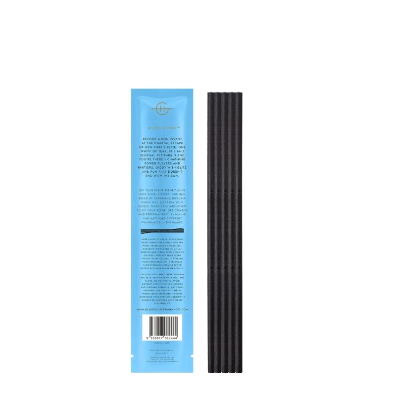 Glasshouse Fragrances-The Hamptons Scent Stem Refills 5 Pack