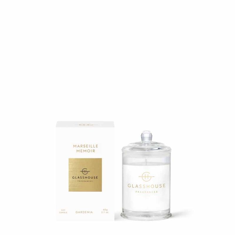Glasshouse Fragrances-Marseille Memoir Triple Scented Soy Candle 60g