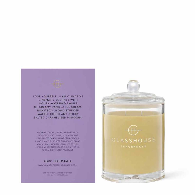 Glasshouse Fragrances-Movie Night 380g Soy Candle