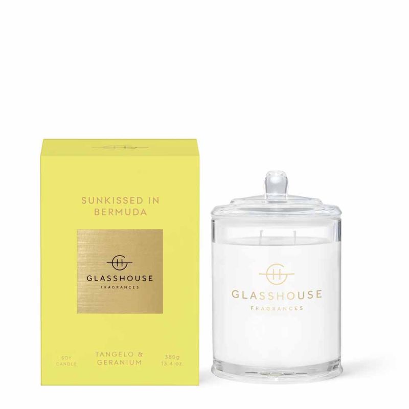 Glasshouse Fragrances-Sunkissed In Bermuda 380g Soy Candle