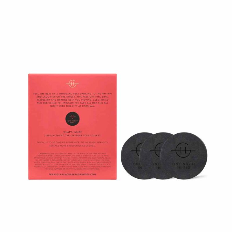 Glasshouse Fragrances-One Night In Rio Car Diffuser Refill