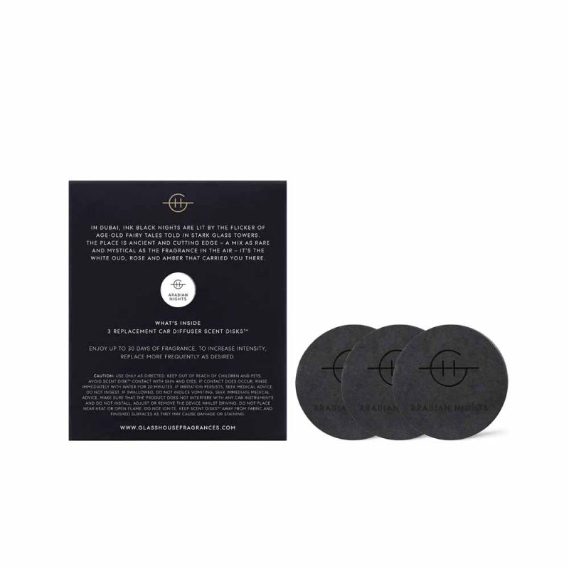 Glasshouse Fragrances-Arabian Nights Car Diffuser Refill