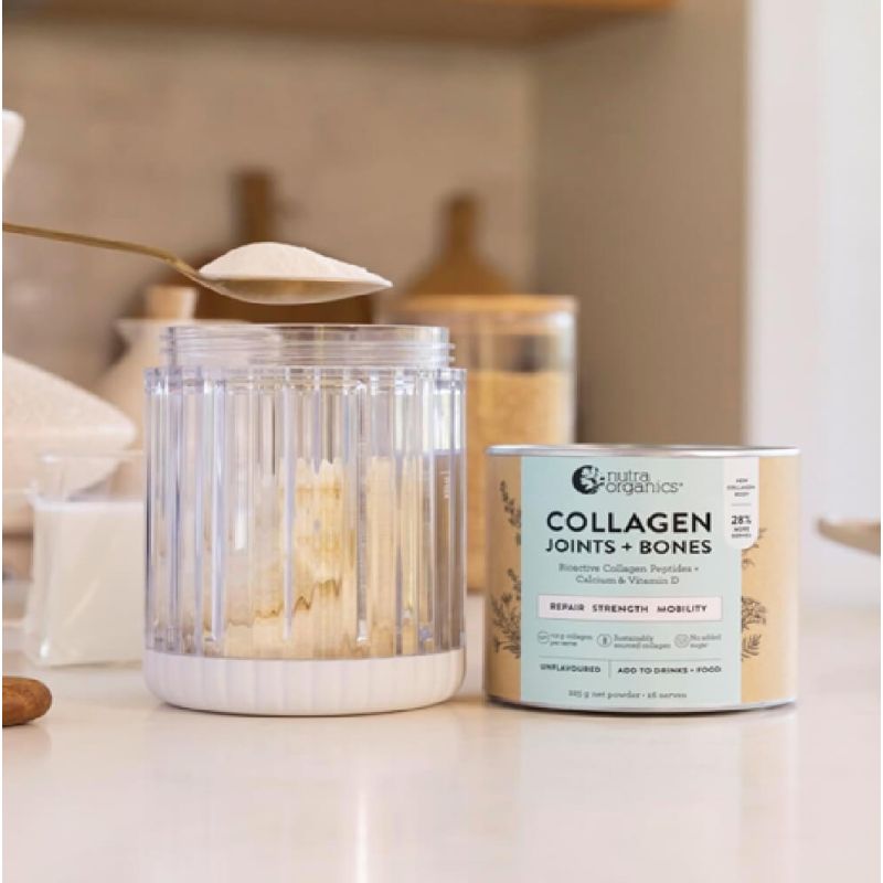 Nutra Organics-Collagen Joints + Bones With Fortigel Unflavoured 450g Powder