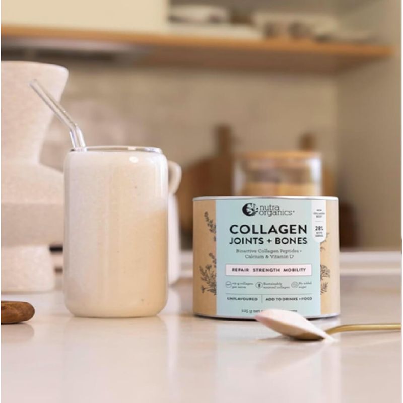 Nutra Organics-Collagen Joints + Bones With Fortigel Unflavoured 450g Powder