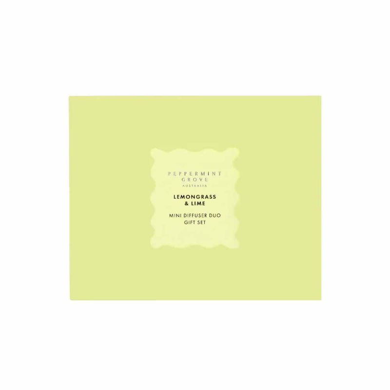 Peppermint Grove-Lemongrass & Lime Diffuser Duo Gift Set