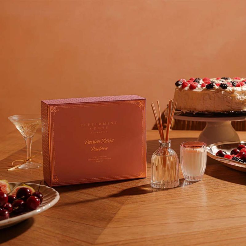 Peppermint Grove-Passion Berry Pavlova Mini Candle & Diffuser Gift Set