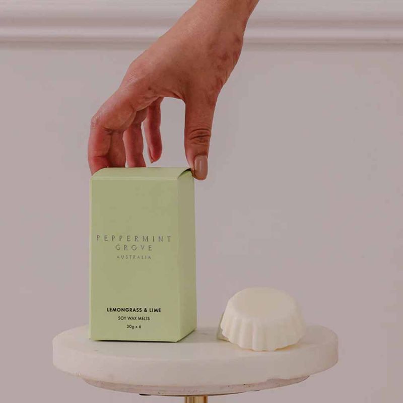 Peppermint Grove-Lemongrass & Lime Soy Wax Melts 30g X 6