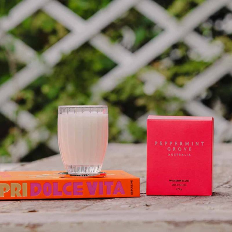 Peppermint Grove-Watermelon Soy Candle 370g