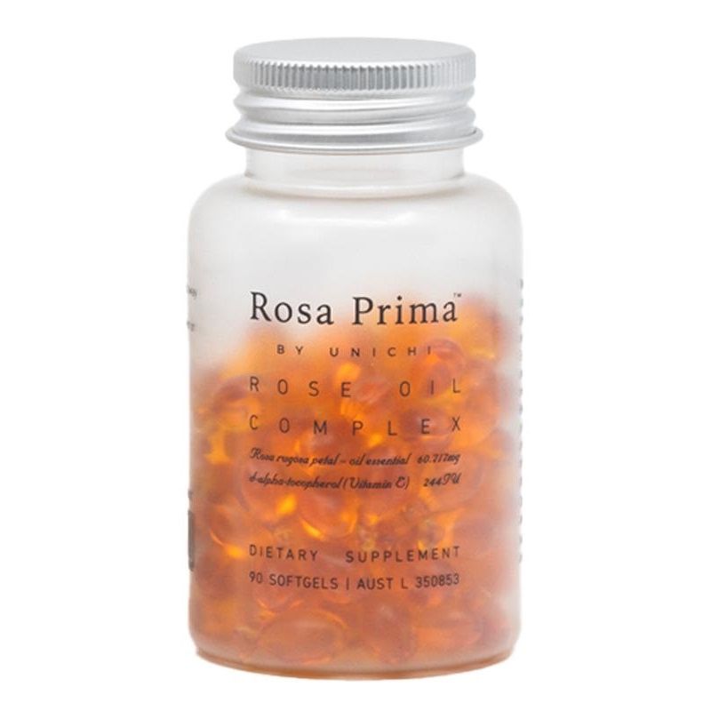 Unichi-Rosa Prima Rose Oil Complex 90 Softgels
