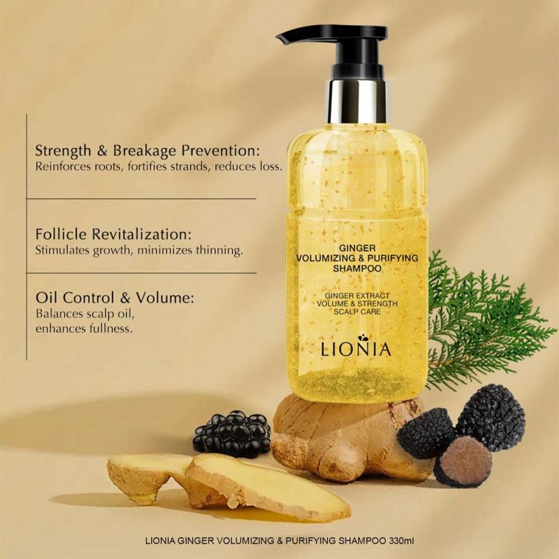 Lionia-Ginger Volumizing & Purifying Shampoo 330ml