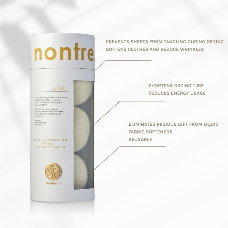 Nontre-Wool Laundry Balls 3-Pack