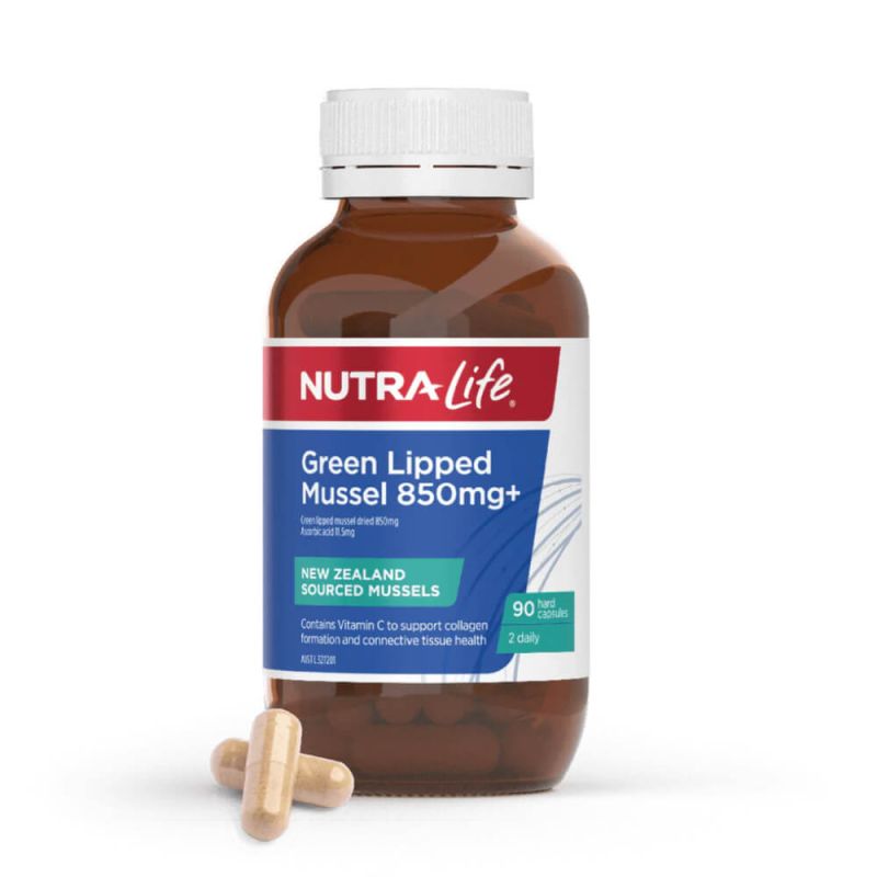 Nutra-Life Green Lipped Mussel 850mg+ 90 Capsules