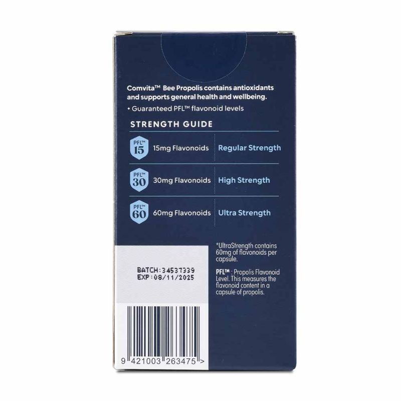 Comvita-Propolis Ultra Strength PFL60 400mg 60 Vegetarian Capsules