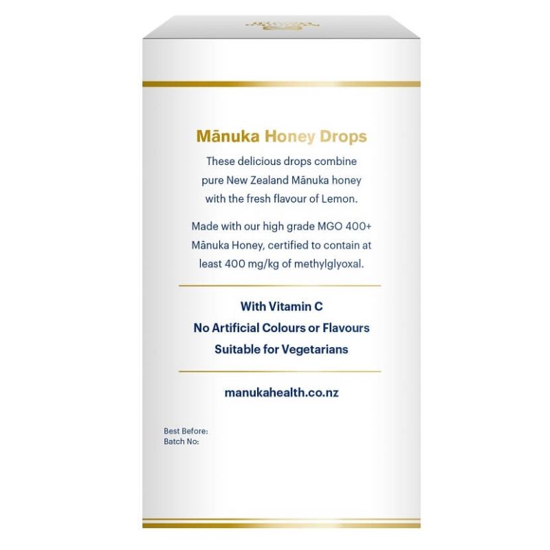 Manuka Health-Manuka Honey Drops Lemon MGO 400+ 15 Drops 65g