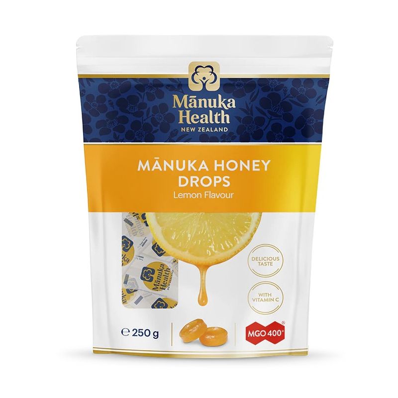 Manuka Health-Manuka Honey Drops Lemon MGO 400+ 58 Drops 250g