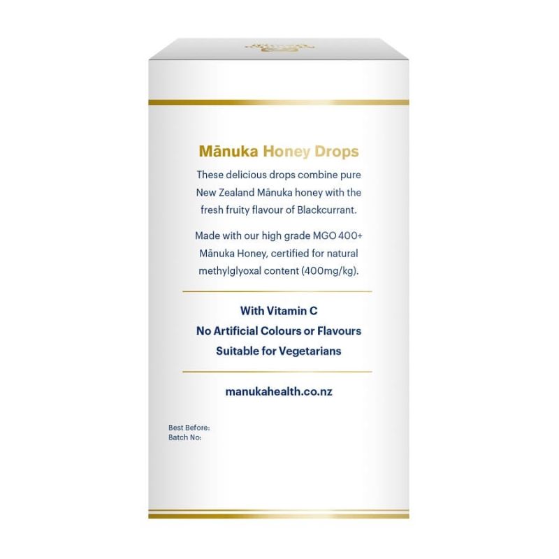 Manuka Health-Manuka Honey Drops Blackcurrant MGO 400+ 15 Drops 65g