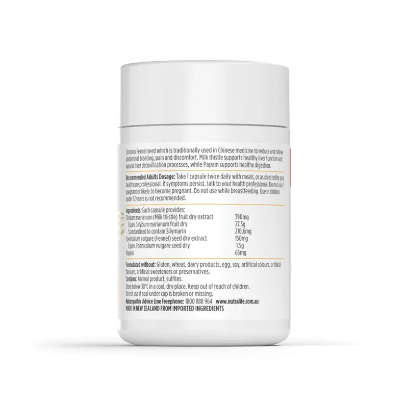 Nutra-Life Debloat & Detox 60 Capsules