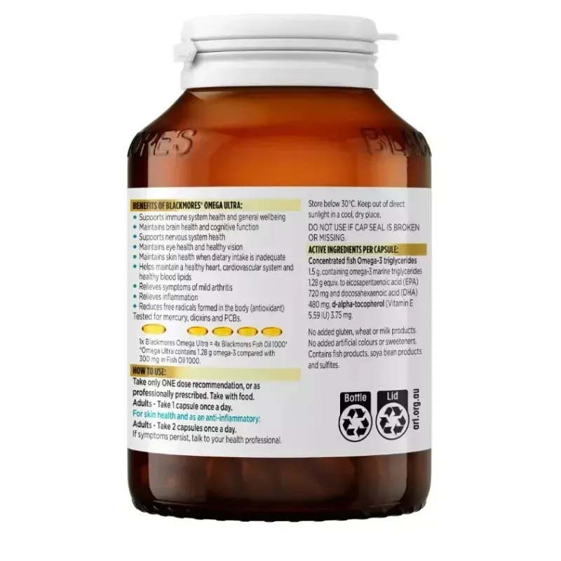 Blackmores Omega Ultra 60 Capsules