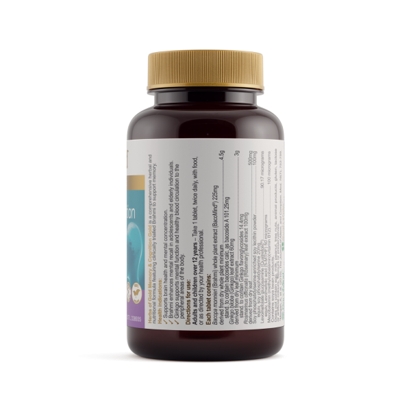 Herbs of Gold Memory & Cognition Gold 60 Tablets - memory and cognitive support supplement