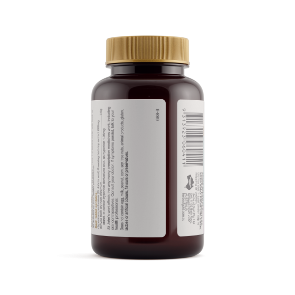Herbs of Gold St John's Wort 3600 60 Tablets - emotional wellbeing and nervous system support